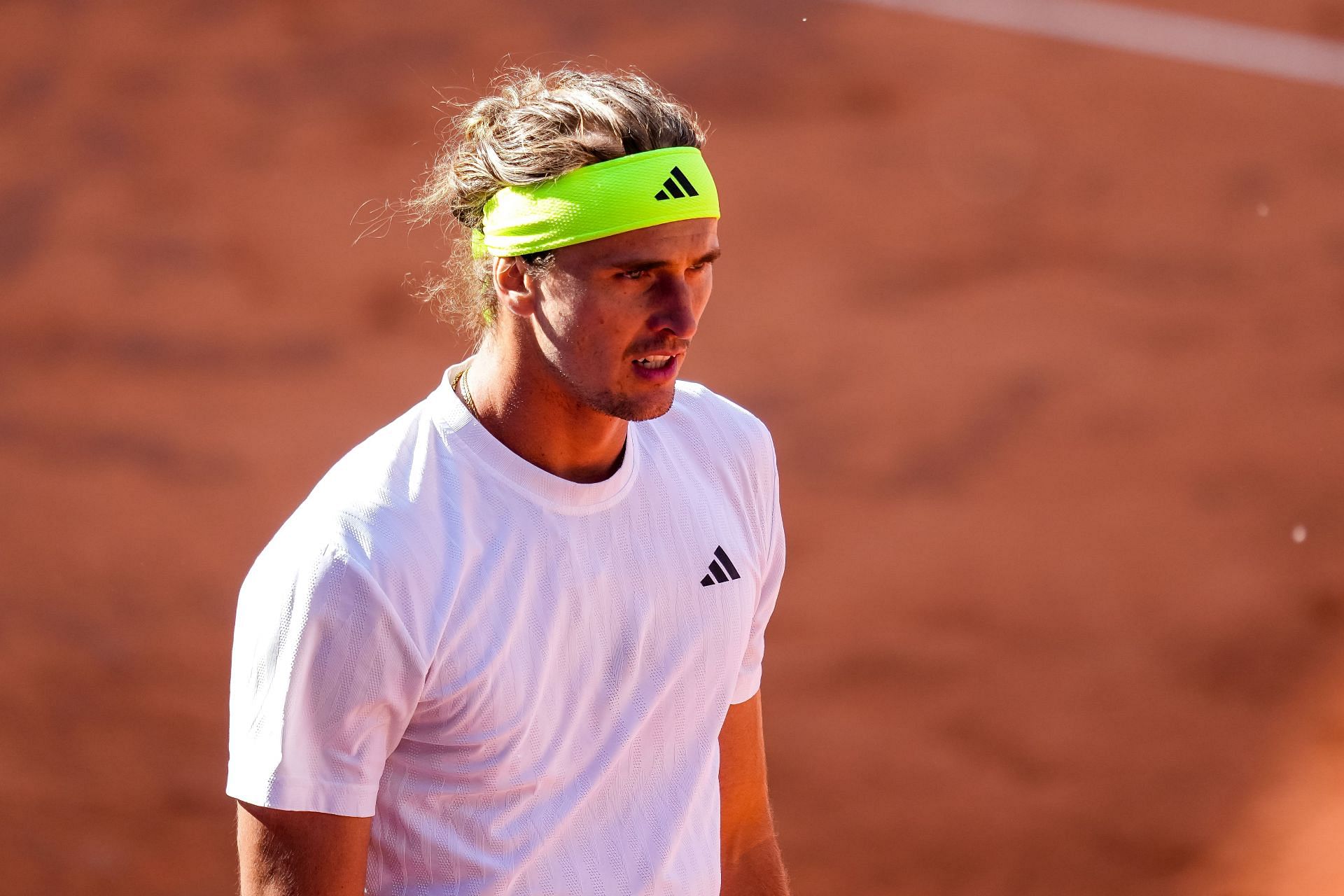 Alexander Zverev in action at the Hamburg Open 2025 - Source: Getty